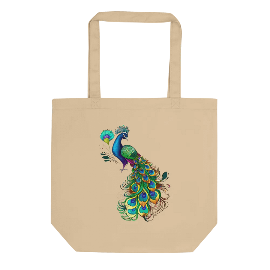 Vibrant Peacock Parade Tote Bag product image (1)