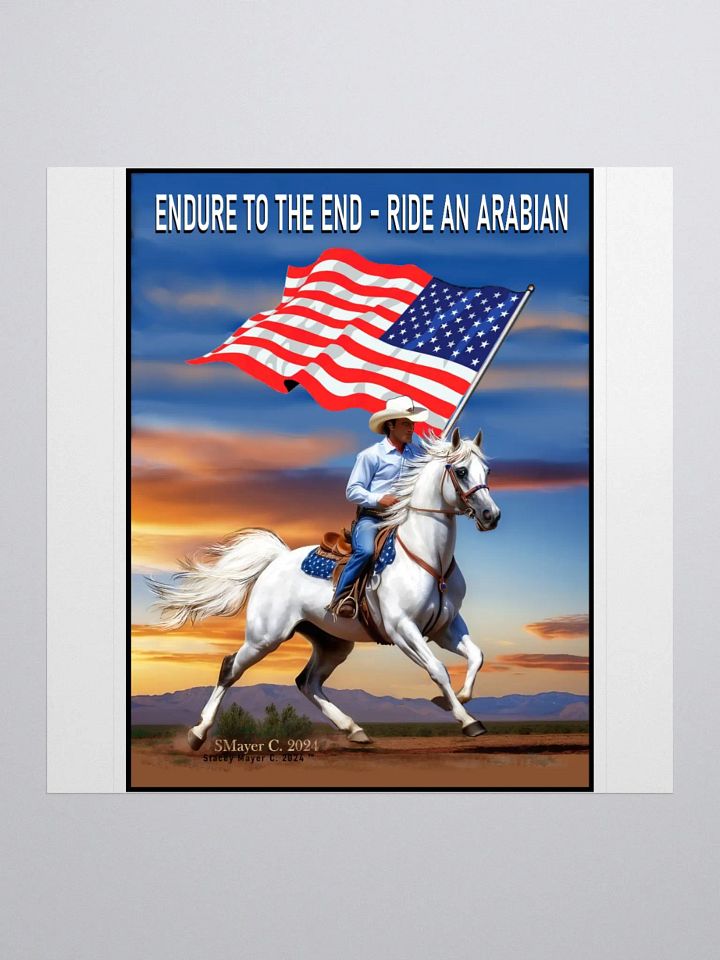 Endurance Ride: Arabian Horse Sticker product image (1)