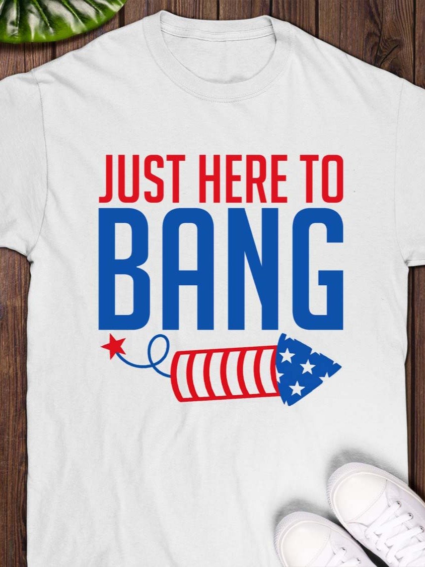 Just Here to Bang T-Shirt product image (1)