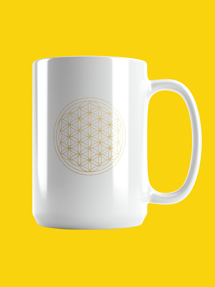 White Glossy Mug | Flower of Life product image (1)