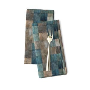Seamless Pattern - Blue, Brown and Green Checker Pattern product image (10)
