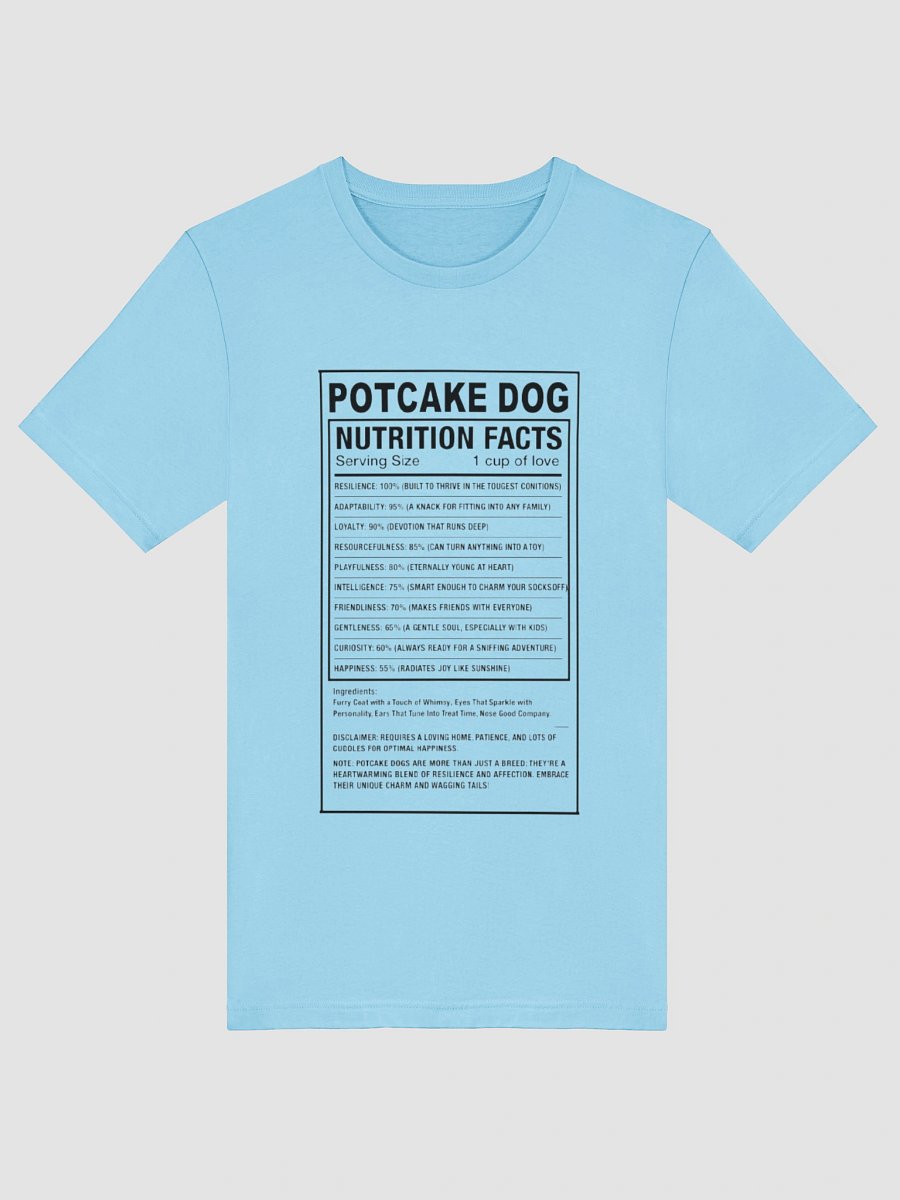 Potcake Nutrition Facts Lable Tee product image (37)