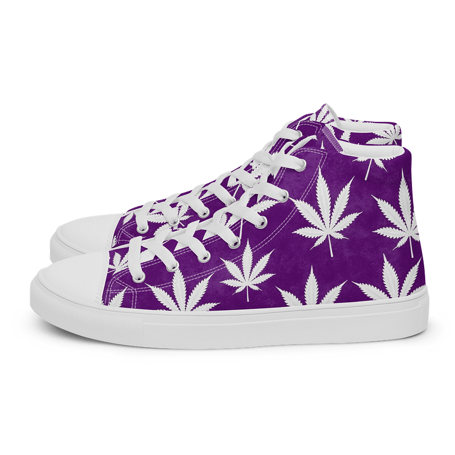 Purple Haze Women's High Top Canvas Shoes product image (1)