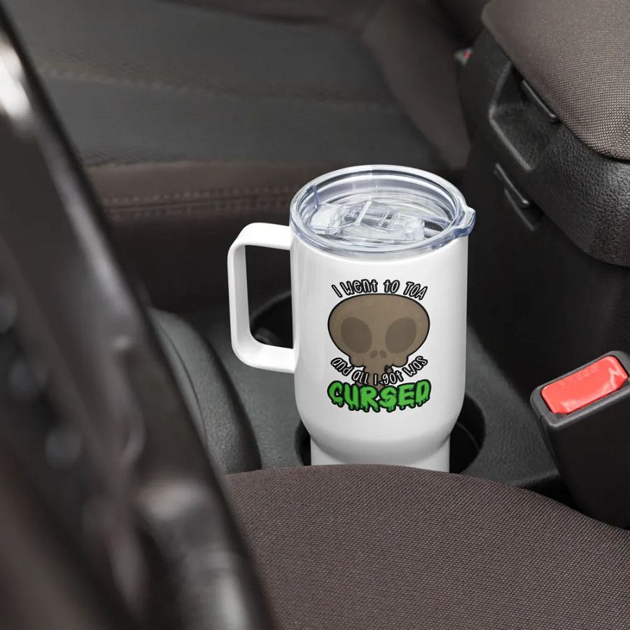 All I Got Was Cursed - Warrior - Travel Mug w/Handle product image (8)