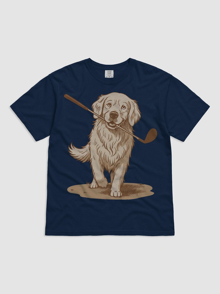 Golfing Golden Retriever Pup Cotton Tee product image (9)
