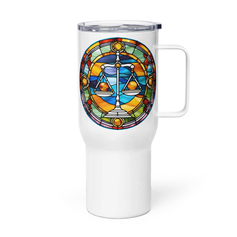 Spiritual Libra - Unique Travel Mug Design - Circle Energy product image (3)