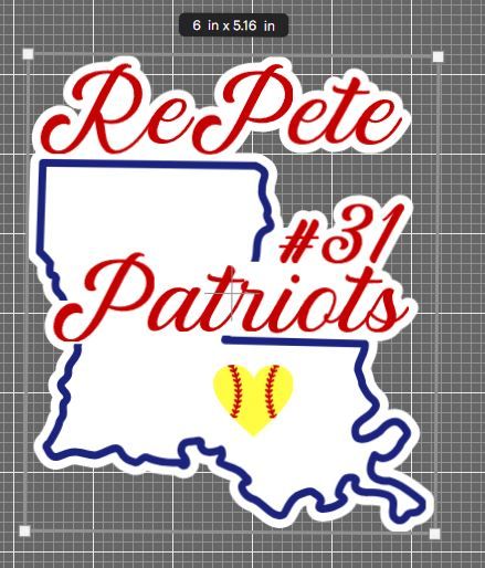 Single 6-inch Custom Vinyl Sticker (State) product image (2)