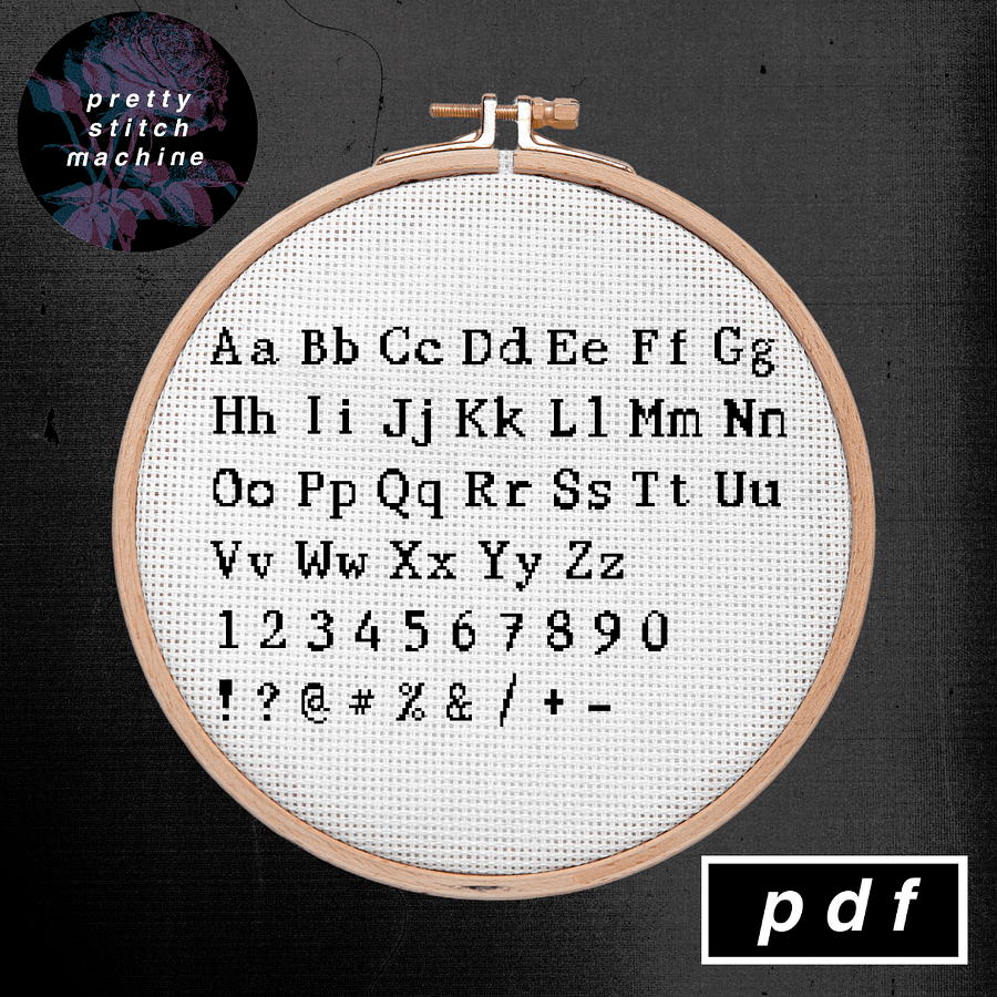 Typewriter Serif Alphabet / Font Pattern product image (1)