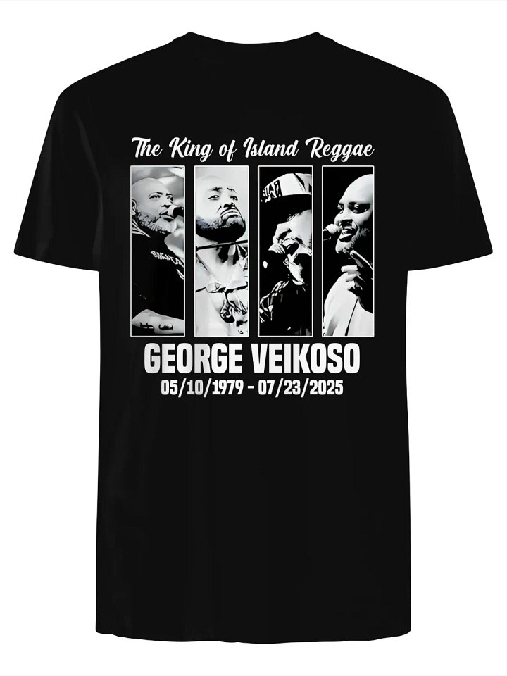 The King Of Island Reggae George Veikoso 1970–2025 T-Shirt product image (1)