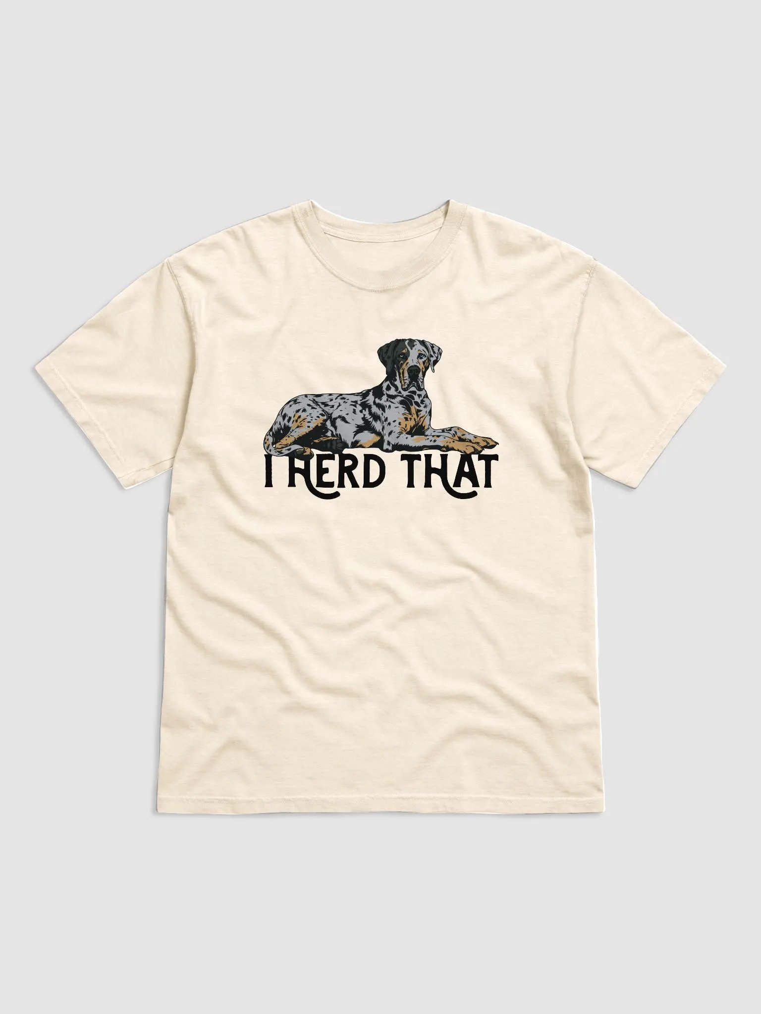 I Herd That T-Shirt of a Catahoula Leopard Dog | Funny T-Shirt for CLD and Herding Dog Paw-Rents product image (29)