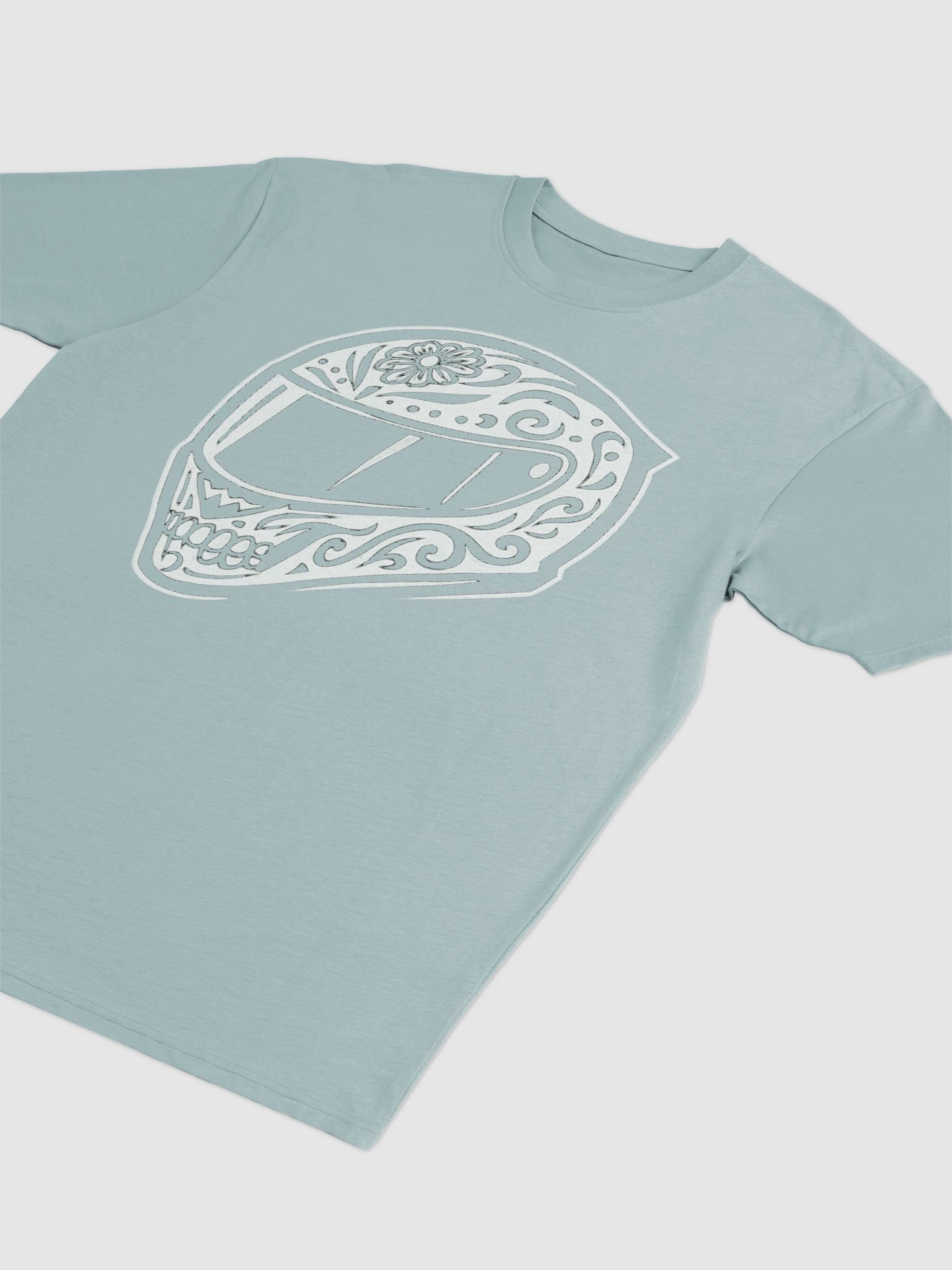 Mr. MotoLoco "SkullLid" Outline Heavyweight Tee product image (34)
