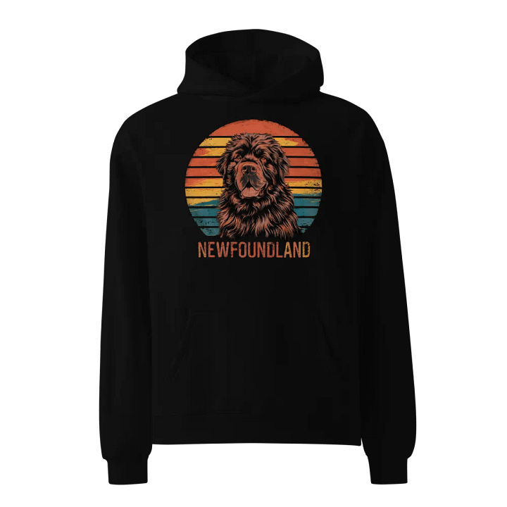Vintage Newfoundland Dog Hoodie - Cozy and Stylish for Dog Lovers product image (1)