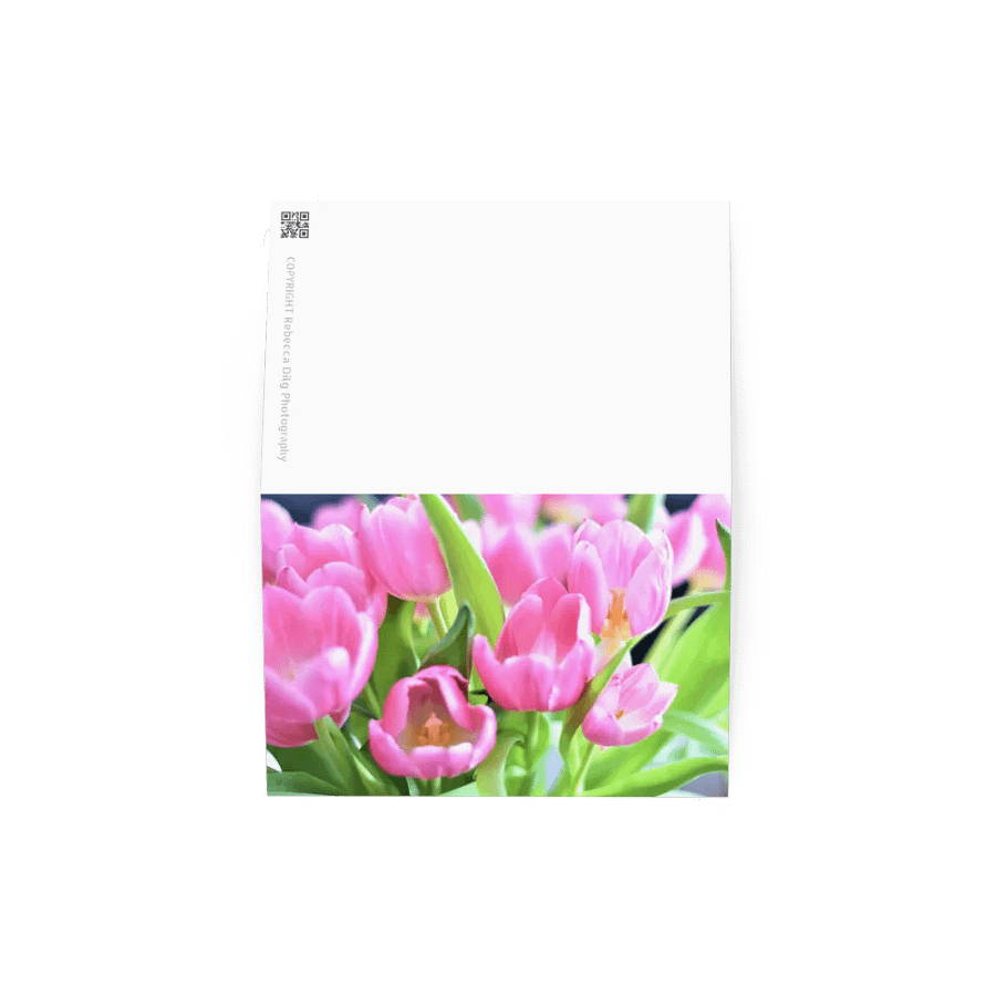 Pink Tulips Greeting card product image (4)
