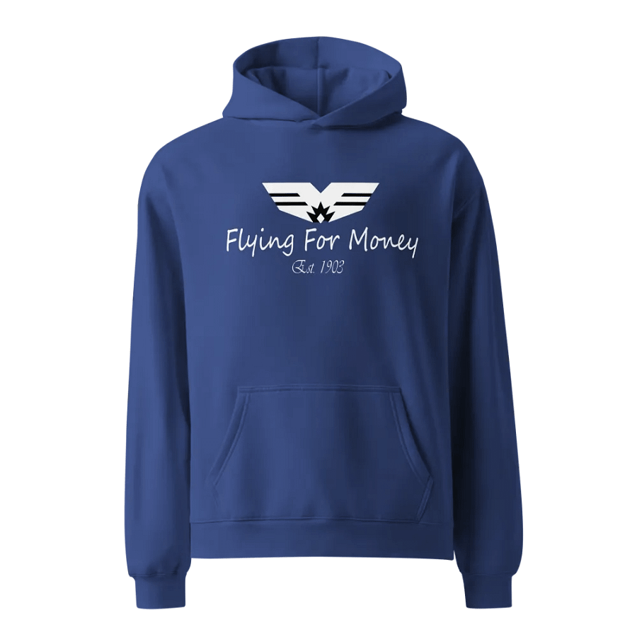 Blue premium hoodie product image (1)