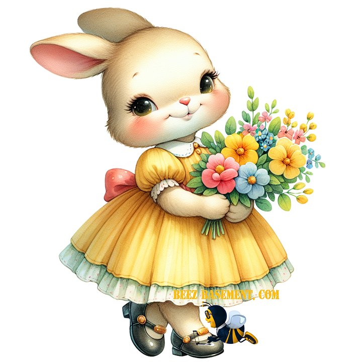 FREE Sweet Easter Bunny In Dress product image (1)