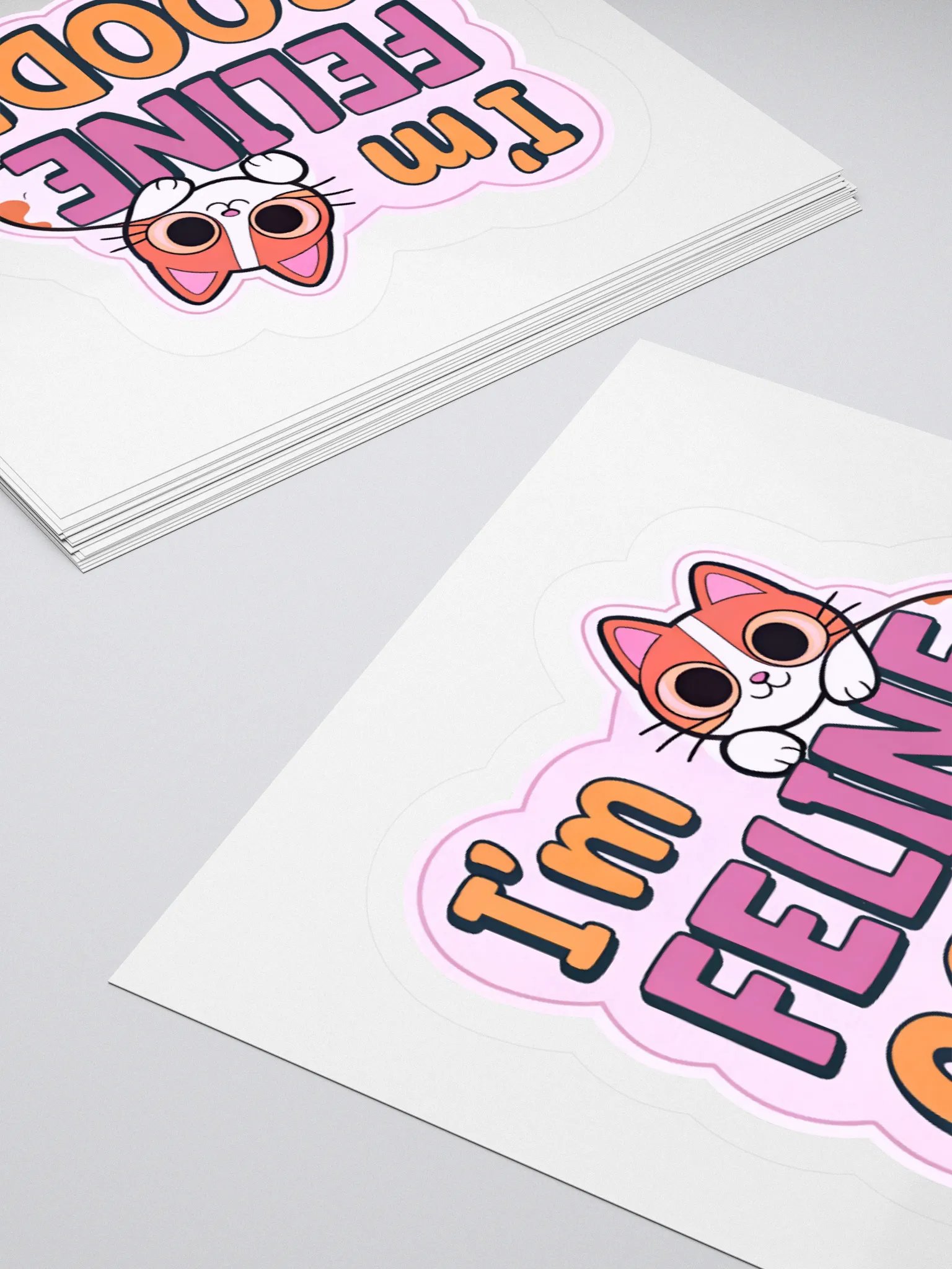 Feline Good Kiss Cut Stickers product image (12)