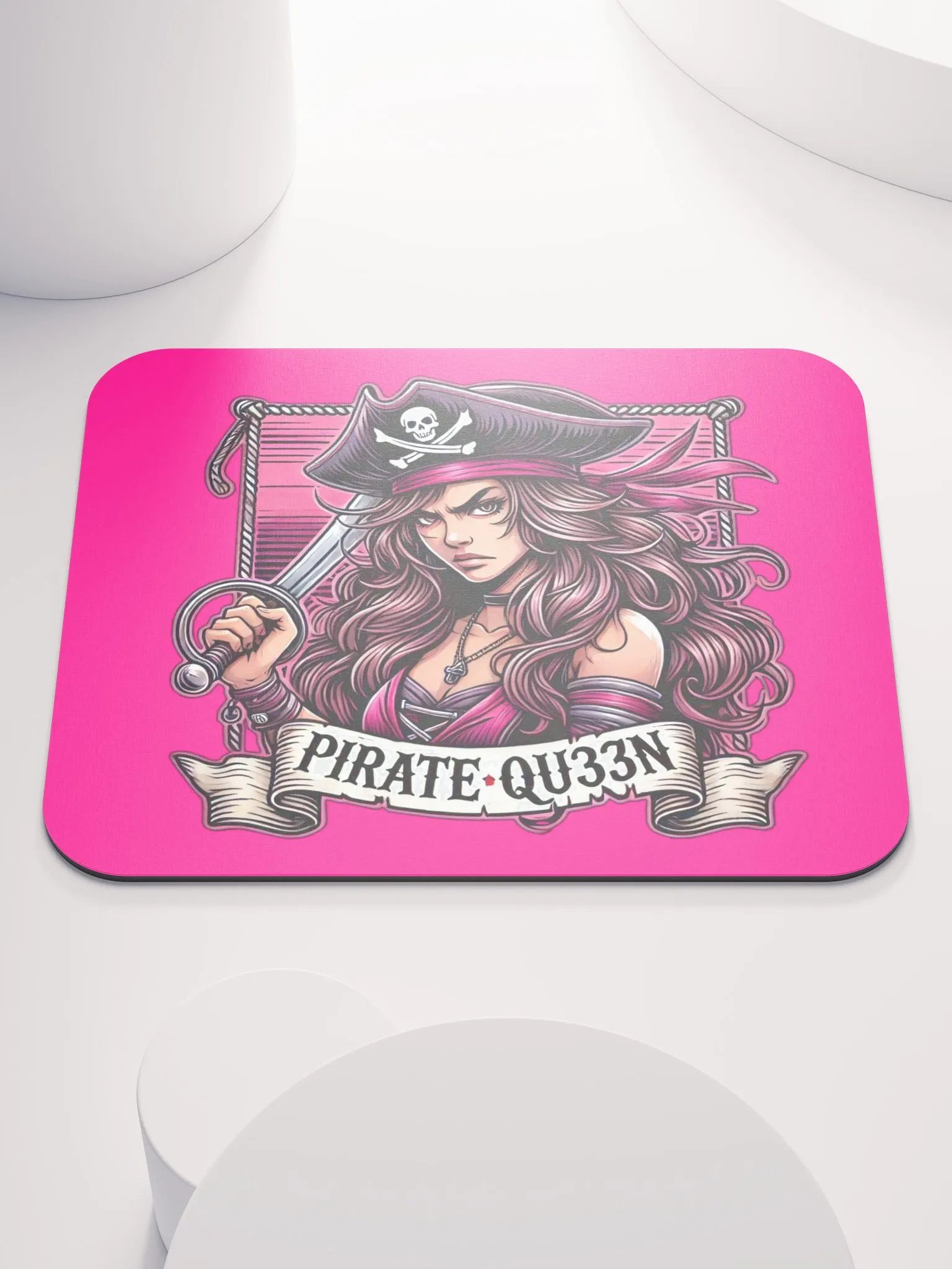 PirateQueen Mouse Pad Pink product image (2)