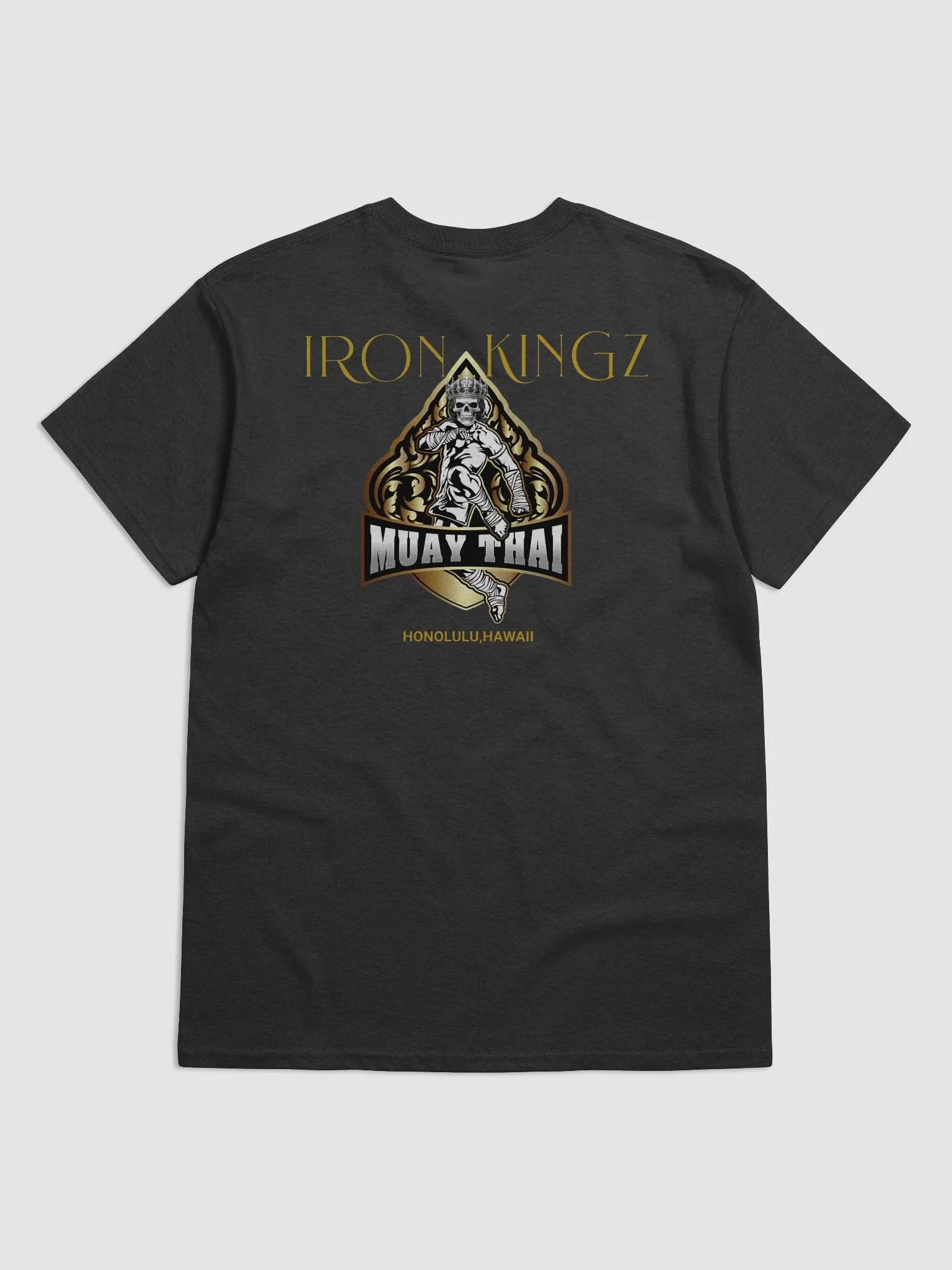 Adult Iron Kingz Muay Thai Skull w/Crown Heavyweight Tee product image (2)