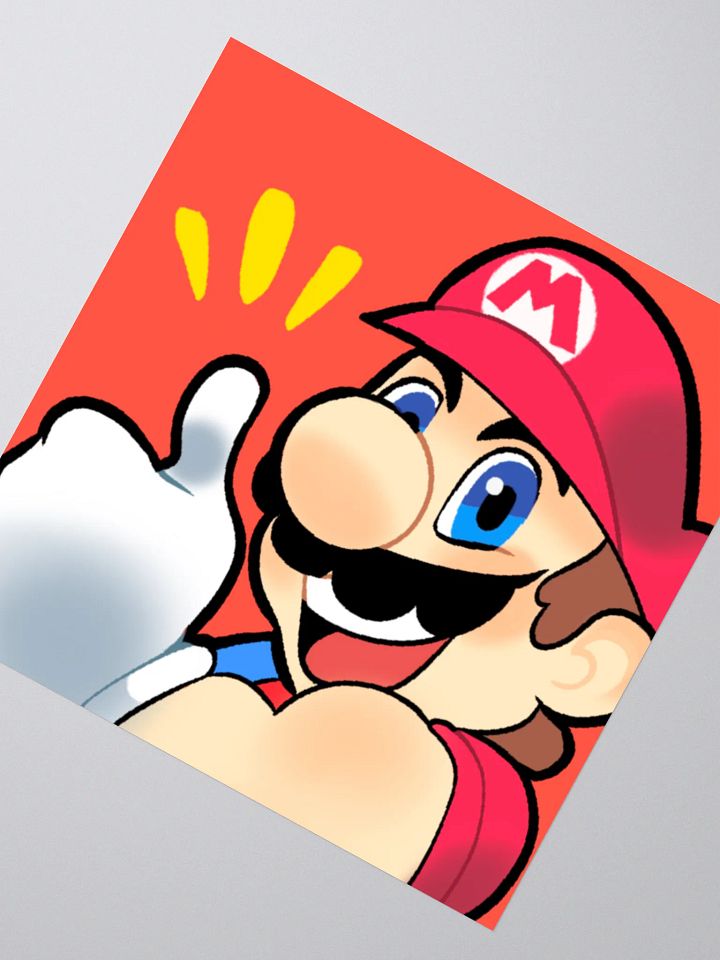 MARIOTHON MARIO STICKER product image (2)