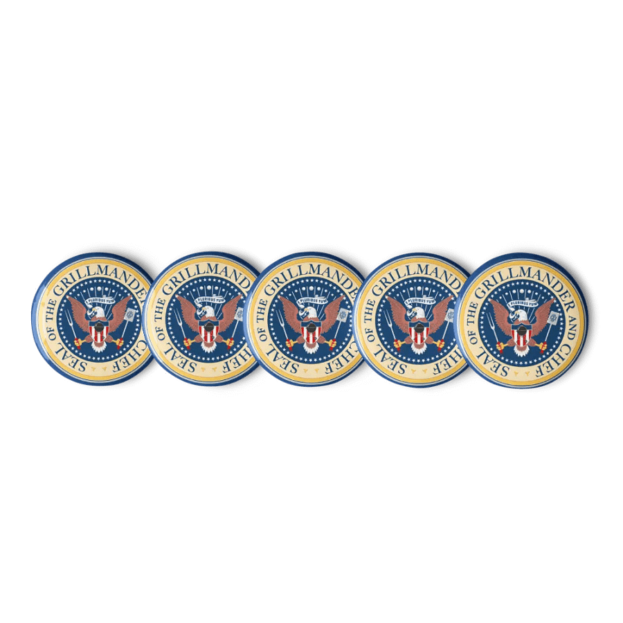 Grillmander and Chef Pin Button Set product image (5)