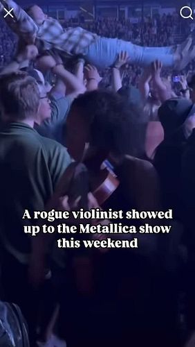 As seen in the Sonic Temple fb group. #violin #metallica #sonictemple #metal #musicfestival