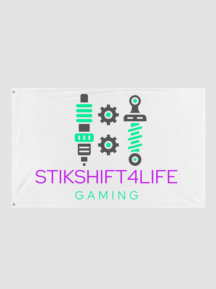 White SS4L Logo Flag product image (1)