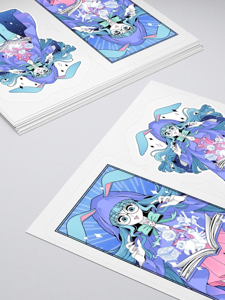 The Storyteller Tarot Card Sticker Duo | Andromedomai product image (1)