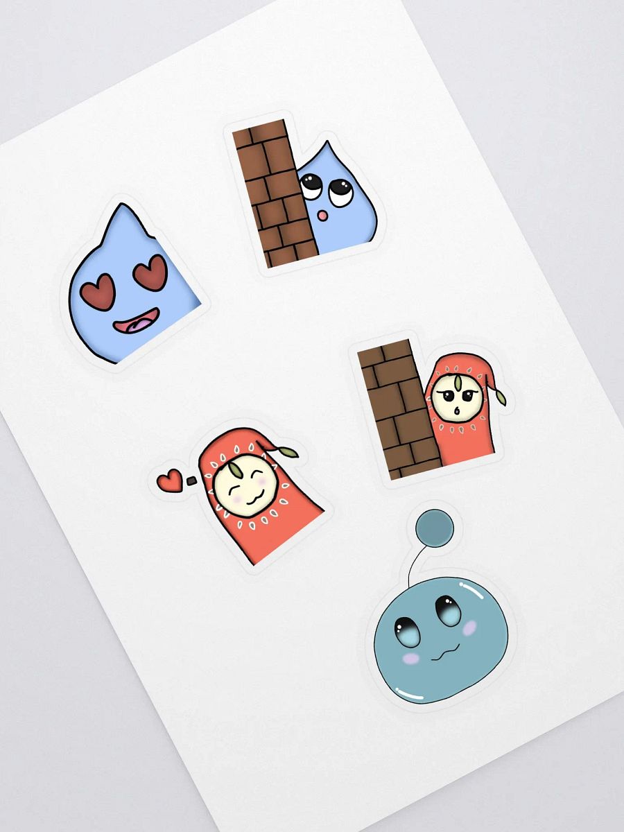 various emote sticker sheet product image (1)