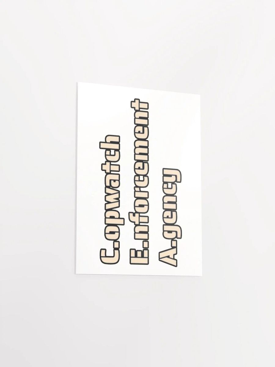 COPWATCH ENFORCEMENT AGENCY product image (3)