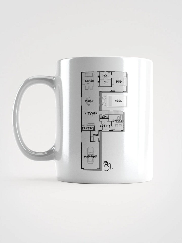 Alphabet Floor Plan Mug - F product image (1)