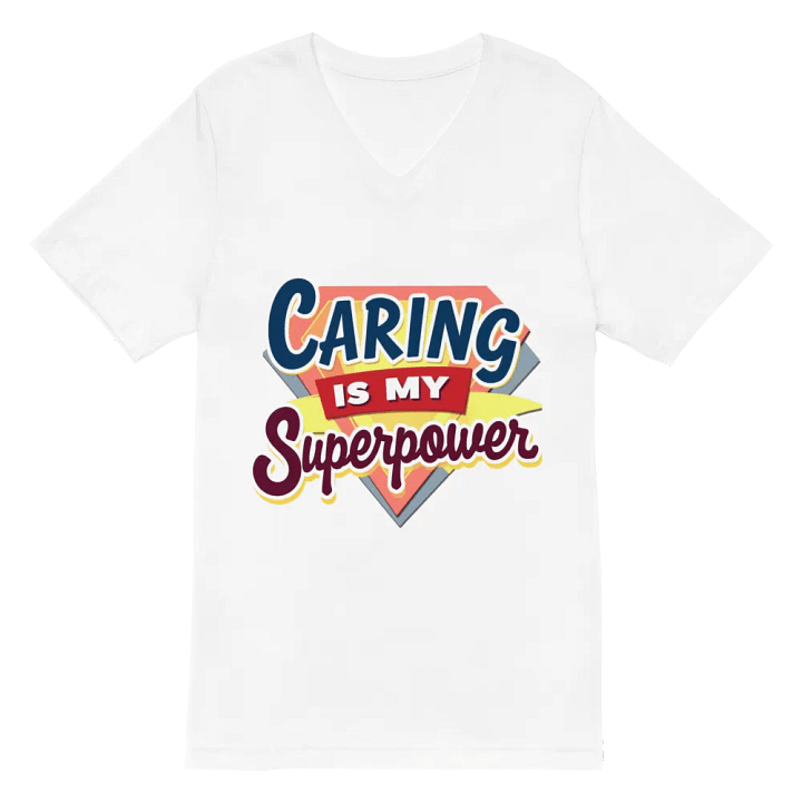 Superpower Caring V-Neck Tee product image (6)