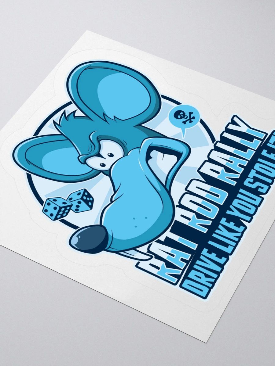 Funny Rat Rod Sticker – Hot Rod Rally Cartoon Decal product image (9)