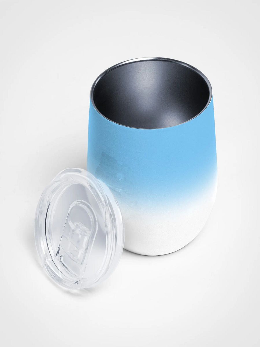 Wine tumbler - Light blue gradient product image (3)