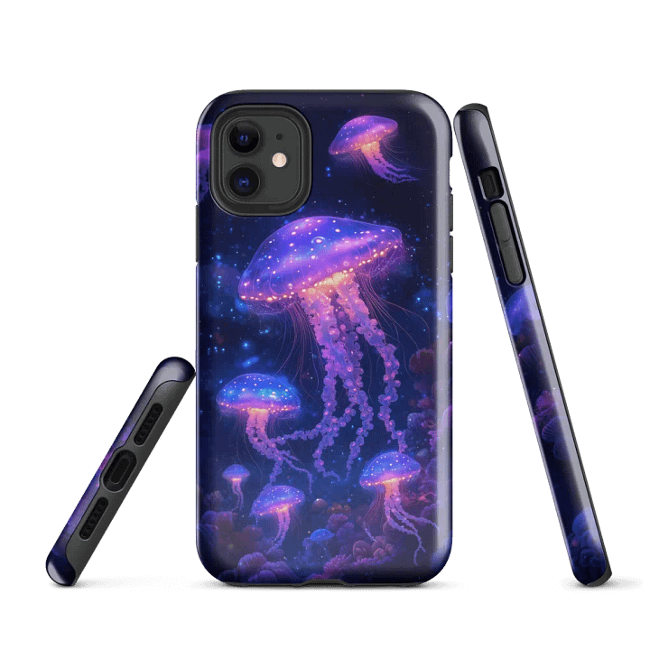 Jellyfish Neon Print - Tough Phone Case product image (1)