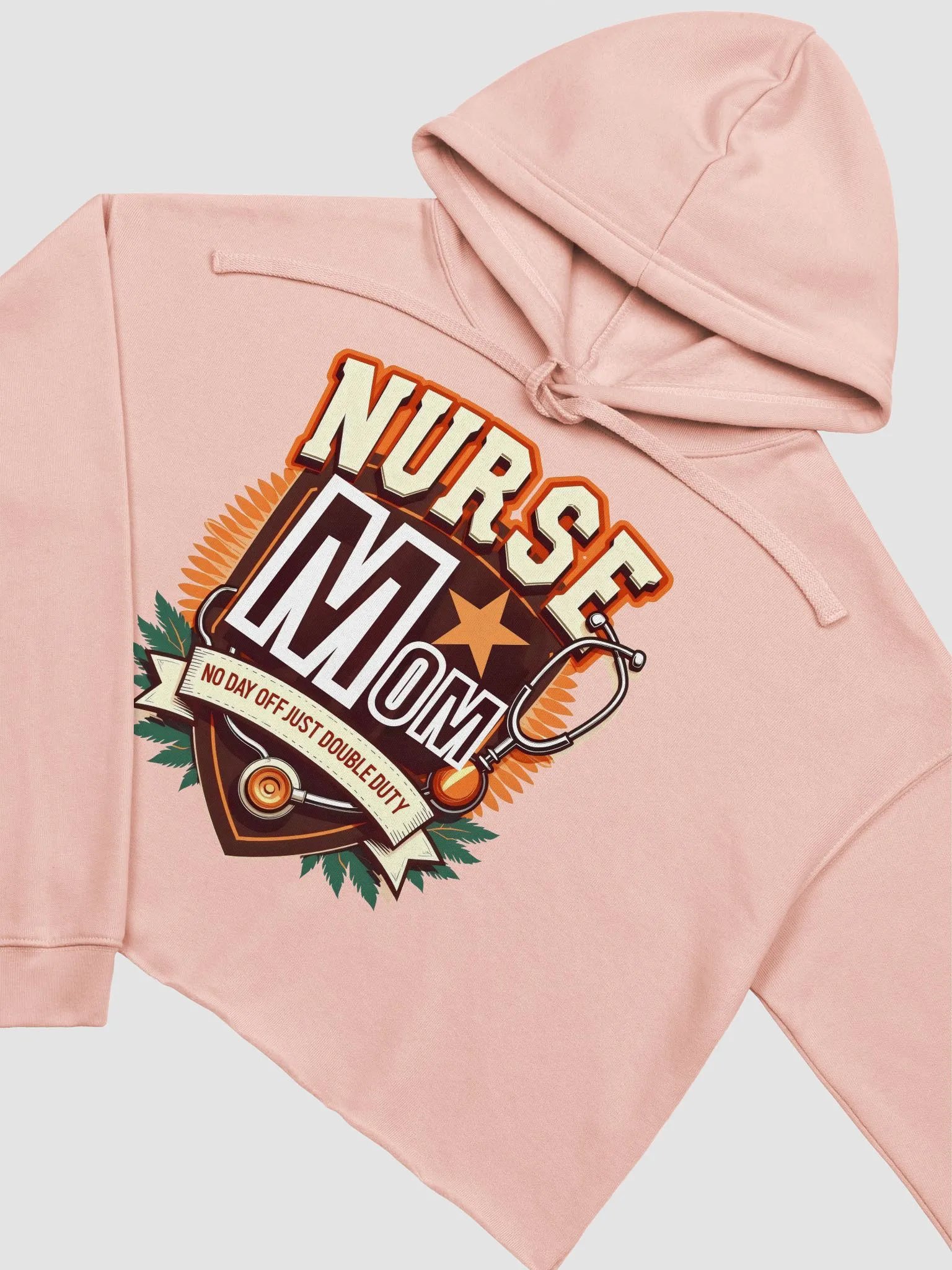 Double Duty Nurse Mom Crop Hoodie product image (22)
