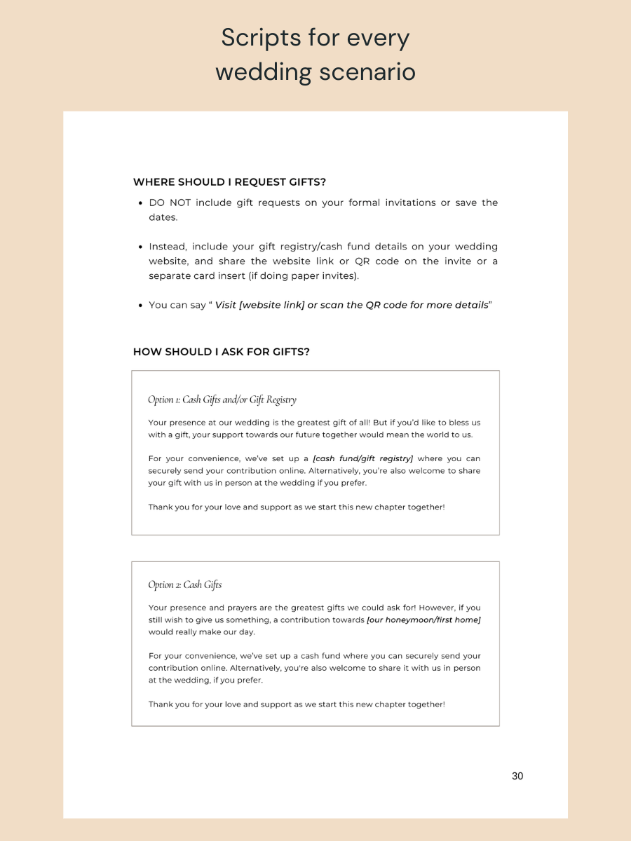 The Christian Wedding Guide (Digital PDF) & Google Sheet Planner product image (8)