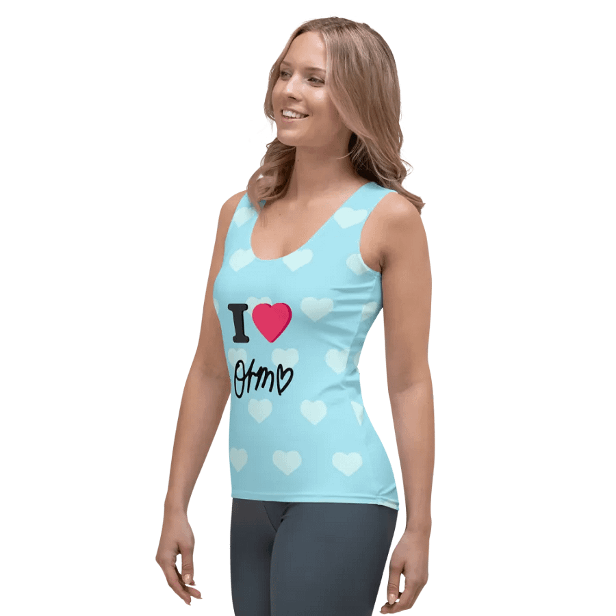 I Love Orm Women's Tank Top From Lingling (Blue) product image (3)
