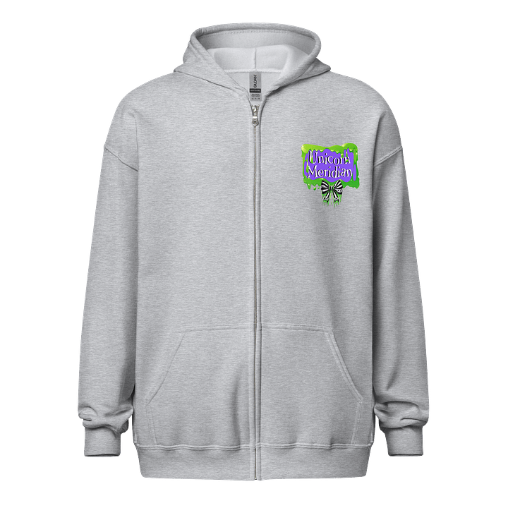 [UM Designs] Never Trust The Living [black] - Unisex Graphic Zip Hoodie product image (2)