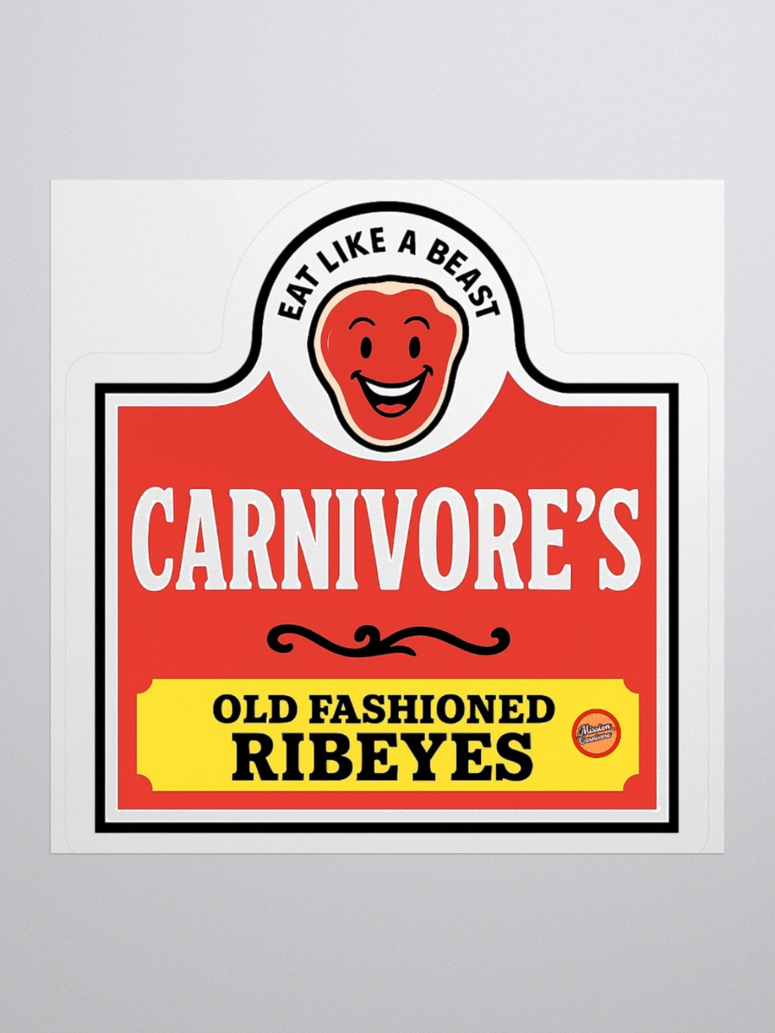 Mission Carnivore Old Fashioned Ribeyes Sticker product image (3)