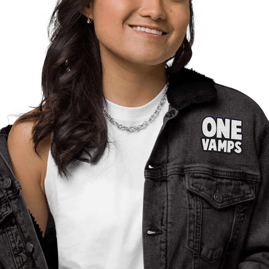 Jacket OneVamps white black letters product image (12)