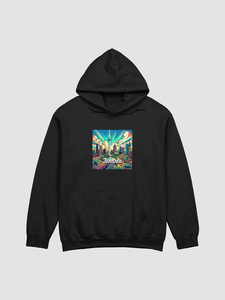 Gildan Classic Hoodie | AI Design Jakarta city product image (1)