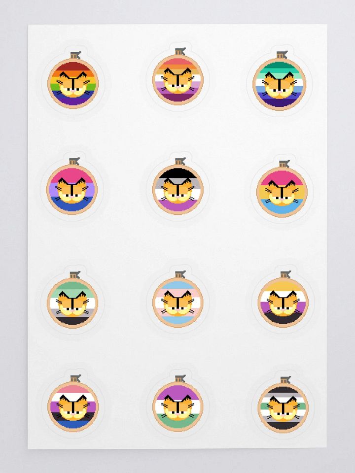 Pride Garfield Sticker Set! product image (1)