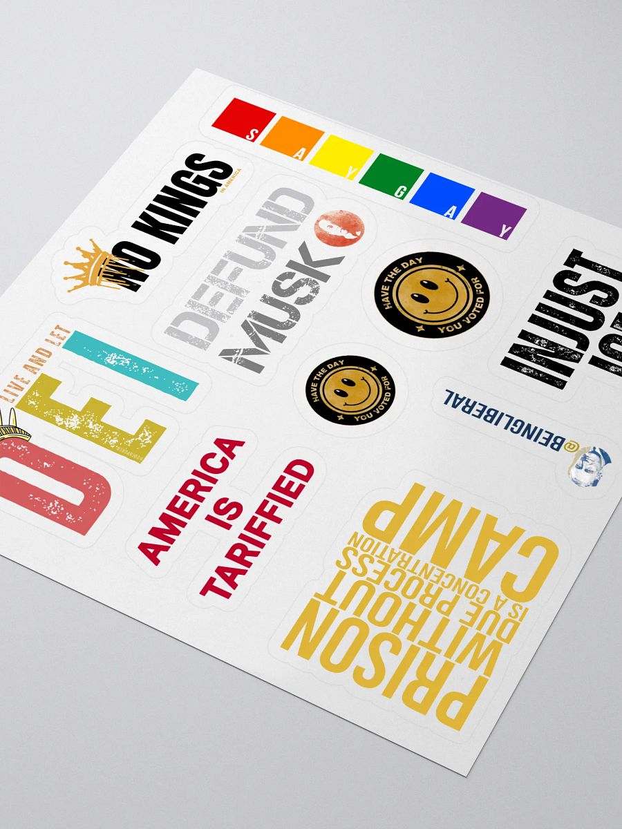 Democratic Political Smorgasbord Pack 1 Stickers - Being Liberal product image (3)