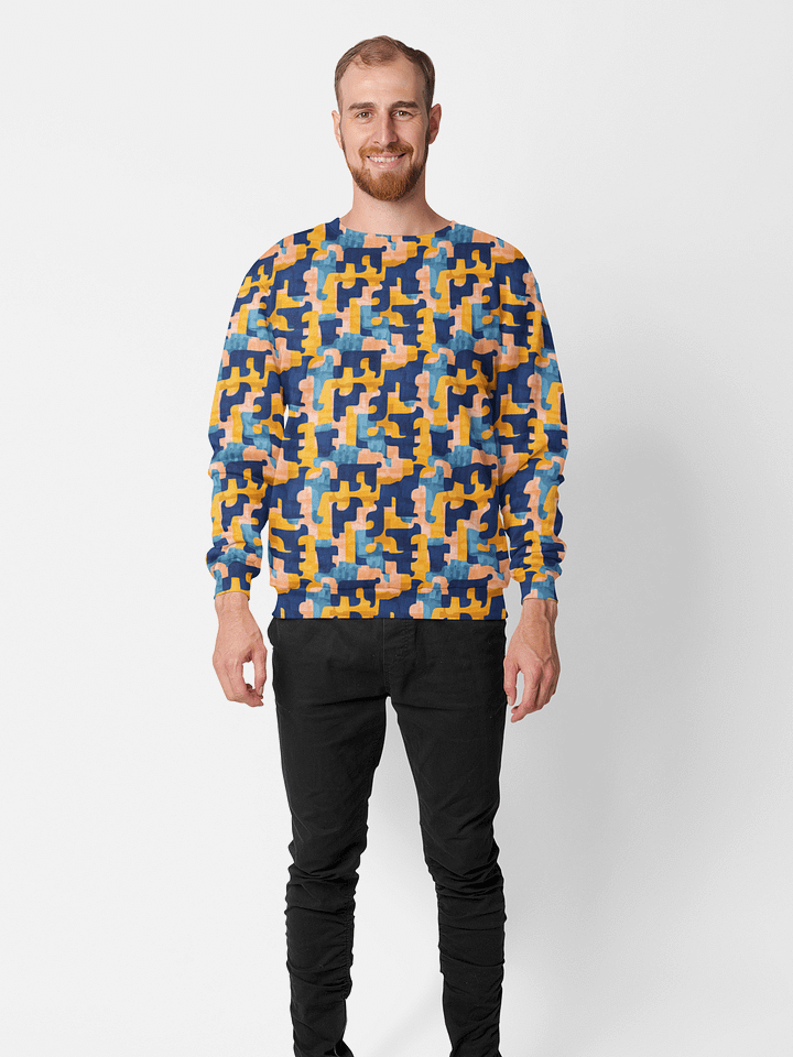 Flowing Shapes | Recycled Unisex Sweatshirt product image (1)