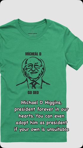 Michael D Higgins, president forever in our hearts. You can even adopt him as president if your own is unsuitable

#Irish #Ga...