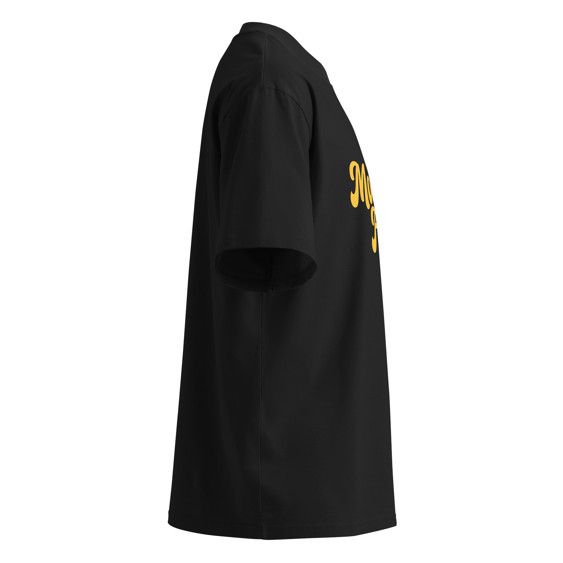 Moodi Foodi Originals – Organic Oversized Tee – Natural Feel - Mustard product image (3)