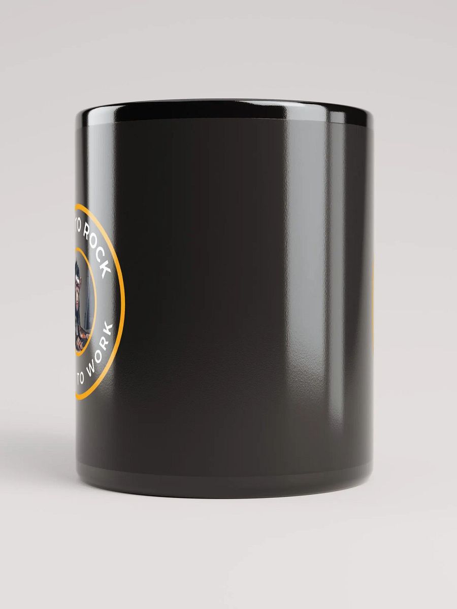 Born to Rock Forced to Work Black Mug product image (5)