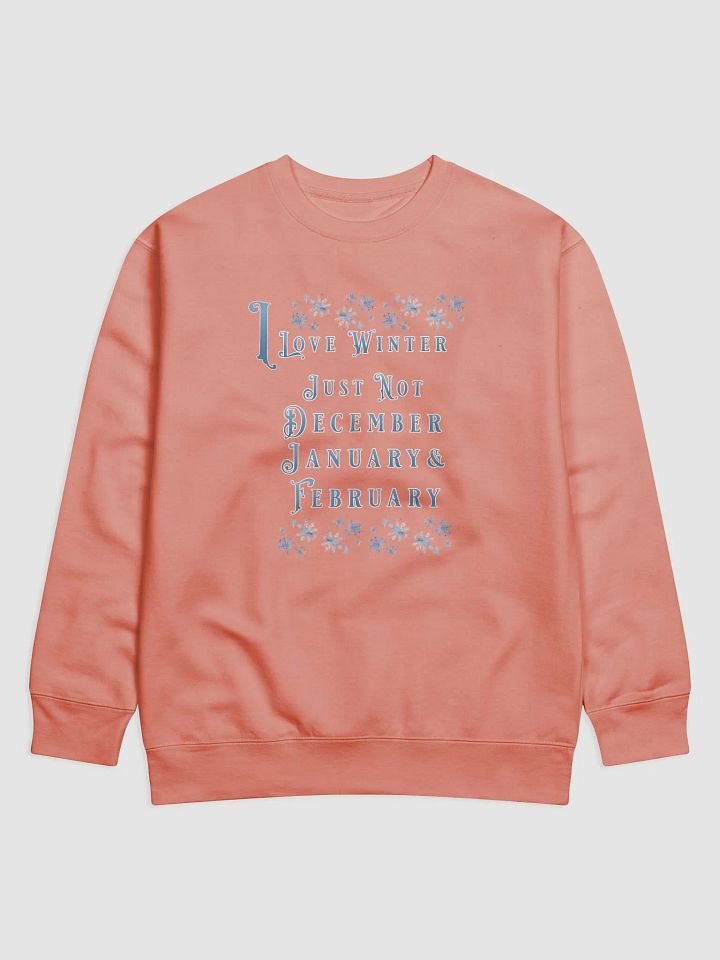 I Love Winter, Not Just December, January And February Sweatshirt product image (3)