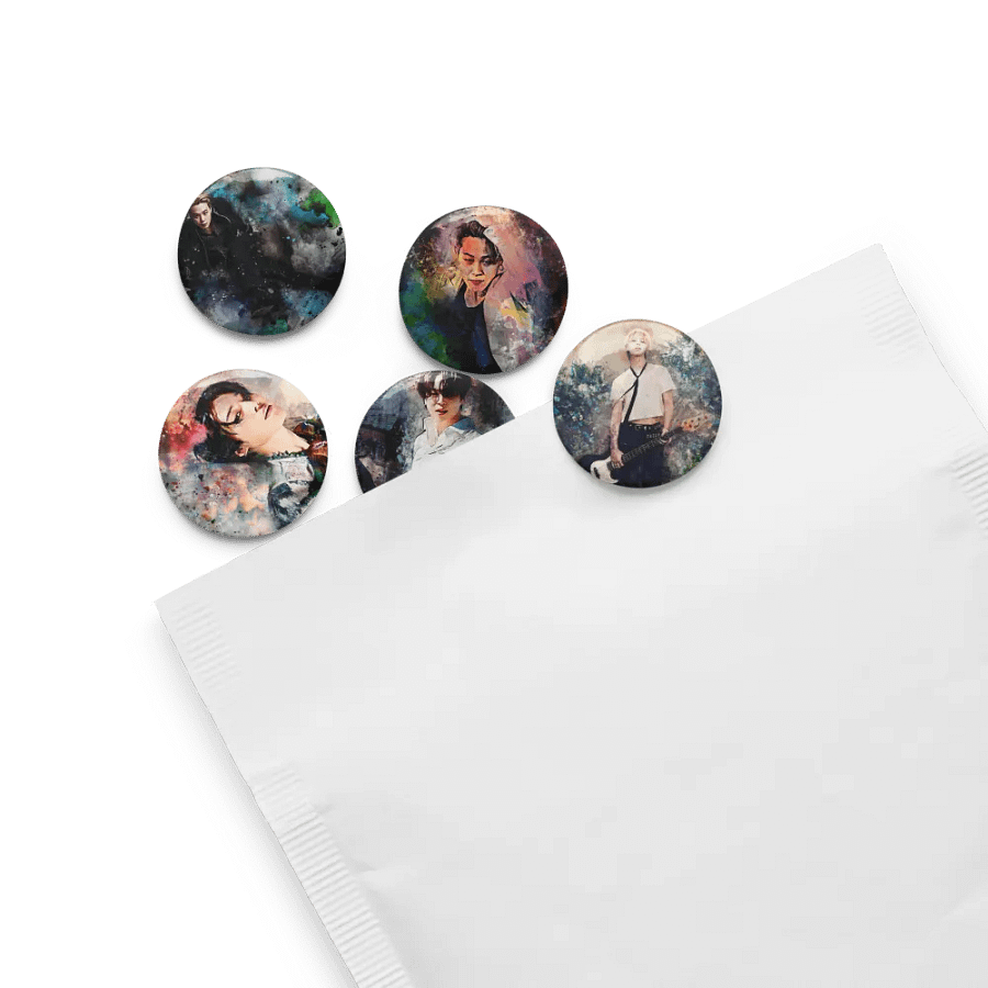 BTS - Jimin set of Buttons 2 - Designed by ChimberArt product image (13)