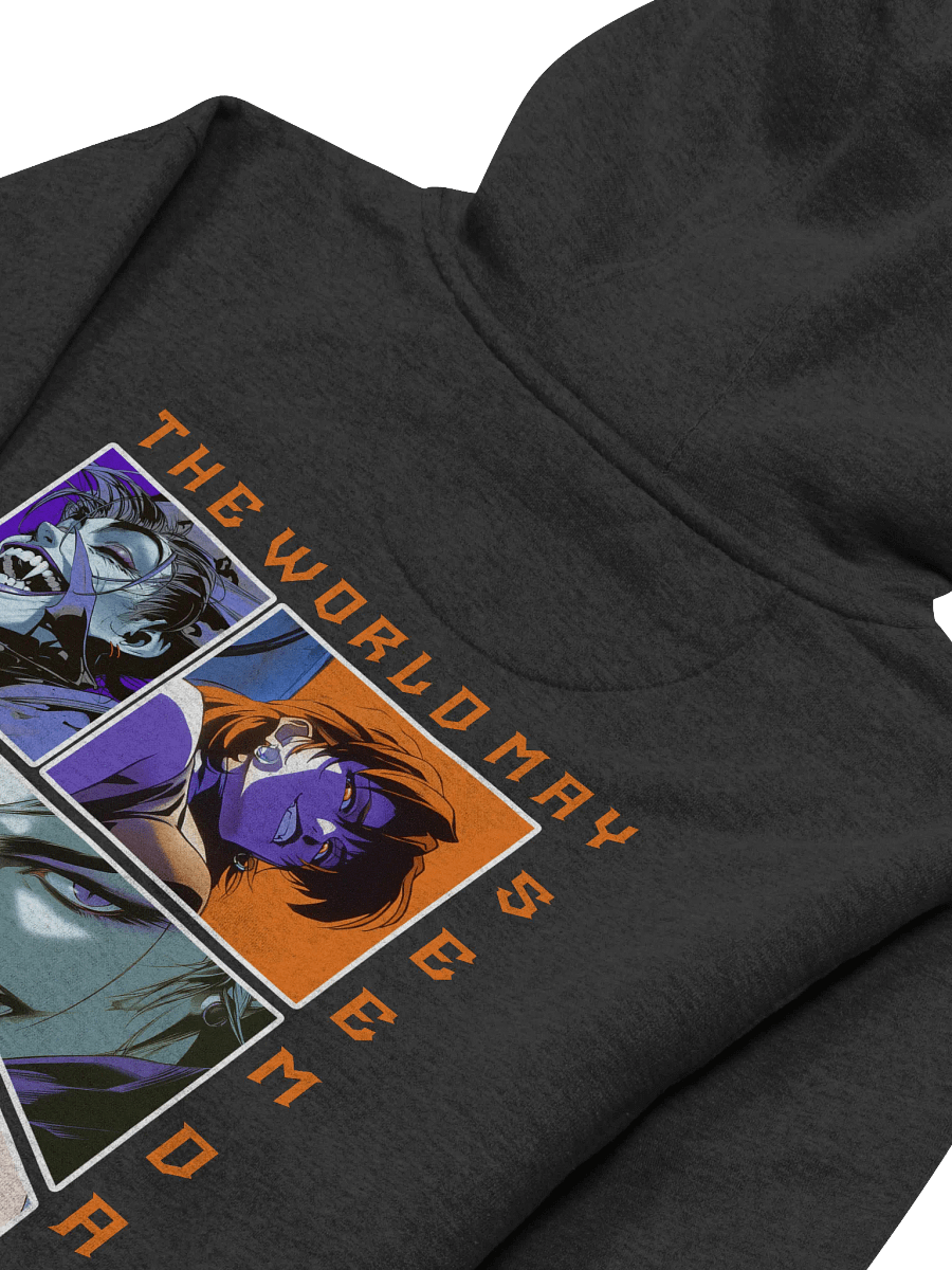 "The world may seem dark" Panel Back Unisex Printed Hoodie product image (4)